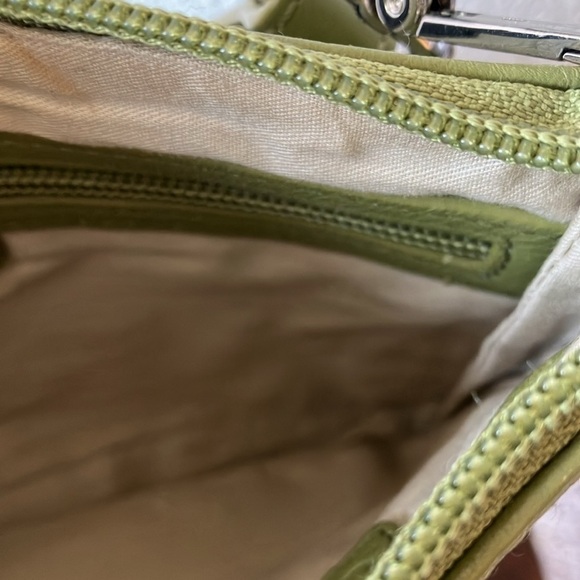 Calvin Klein: Light green 2 pocket crossbody- adjustable strap - Picture 6 of 16